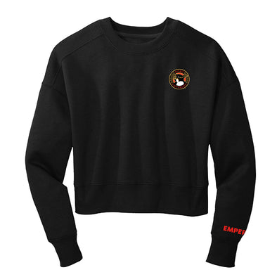 108 Stitches Emperors Cropped Embroidered Crewneck