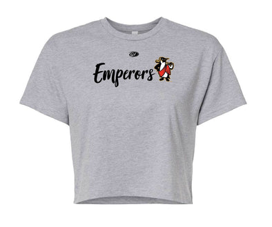 Grey Rome Emperors Cropped T-Shirt