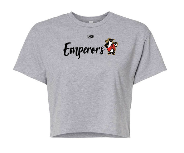 Grey Rome Emperors Cropped T-Shirt