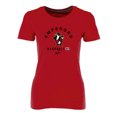 Women's Emperors Nike University Red Home Logo Shirt